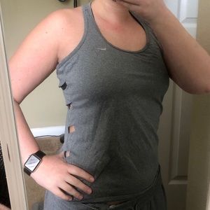 Nike Tank Too with Cut Out Details